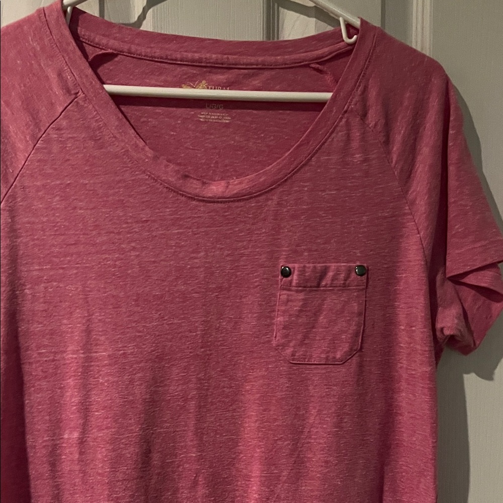 Natural Reflections Raspberry Short Sleeve Tee - Picture 3 of 4